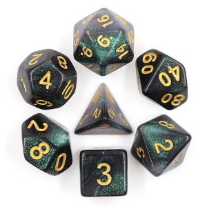 Emerald Aurora Dice Set - DiceEmporium