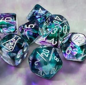 Nebula Fluorite/white -DiceEmporium.com