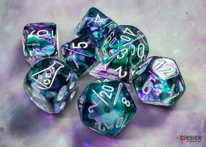 Nebula Fluorite/white -DiceEmporium.com