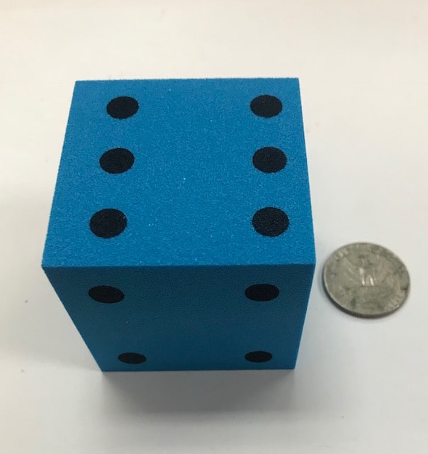 2 inch Foam Dice Blue - DiceEmporium.com