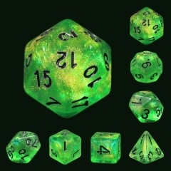 Forest Green 7 Die Set - DiceEmporium.com