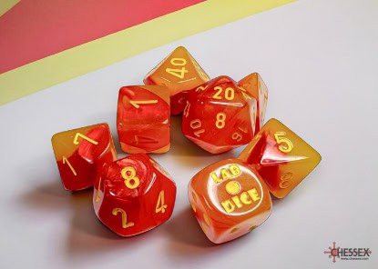 Gemini Gellow-Red/yellow -DiceEmporium.com