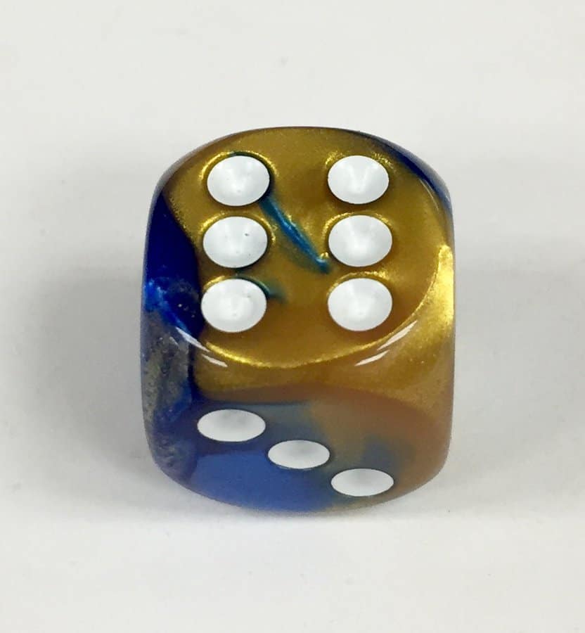金鯱（D6） 16mm 6 Sided Gemini Dice (d6) from Chessex