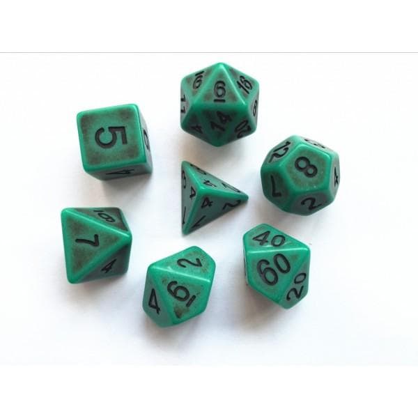 Green Ancient Dice Set - DiceEmporium.com