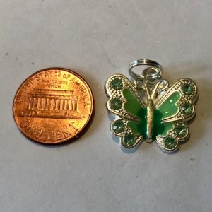 Green Butterfly Charm