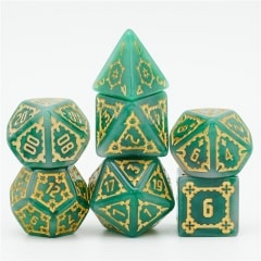 Green Castle Dice - DiceEmporium.com