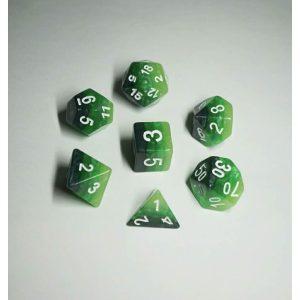 Green Gradients Dice Set - DiceEmporium.com