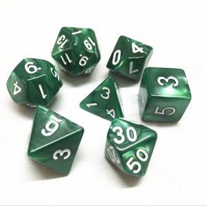 Green Pearl Dice Set - DiceEmporium.com