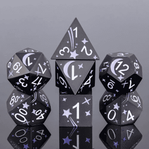 Violet Planet 7-die set - dice emporium