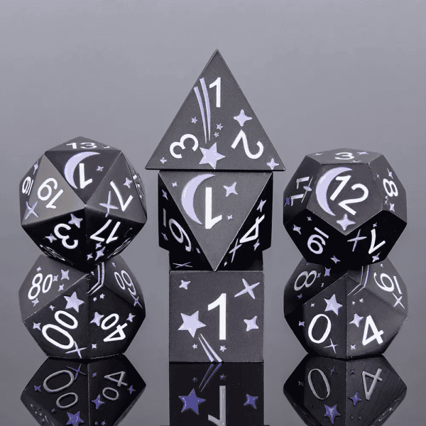 Violet Planet 7-die set - dice emporium