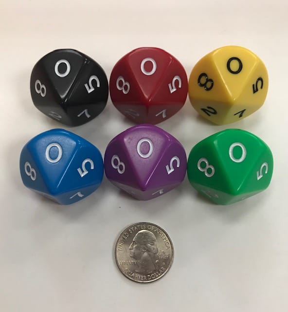 d10 Jumbo Dice Group Koplow - DiceEmporium.com