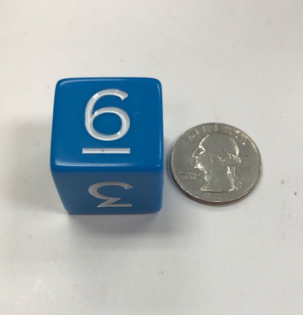 6 Sided Jumbo d6 Dice - Koplow - Dice Emporium