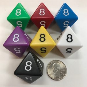 d8 Jumbo Dice Group Koplow - 8 Sided - DiceEmporium.com