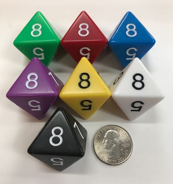 d8 Jumbo Dice Group Koplow - 8 Sided - DiceEmporium.com