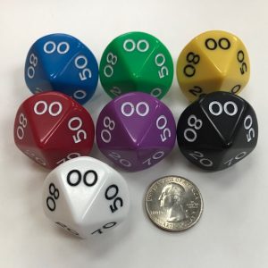 d10 Percentage Jumbo Dice Group Koplow - 10 Sided - DiceEmporium.com