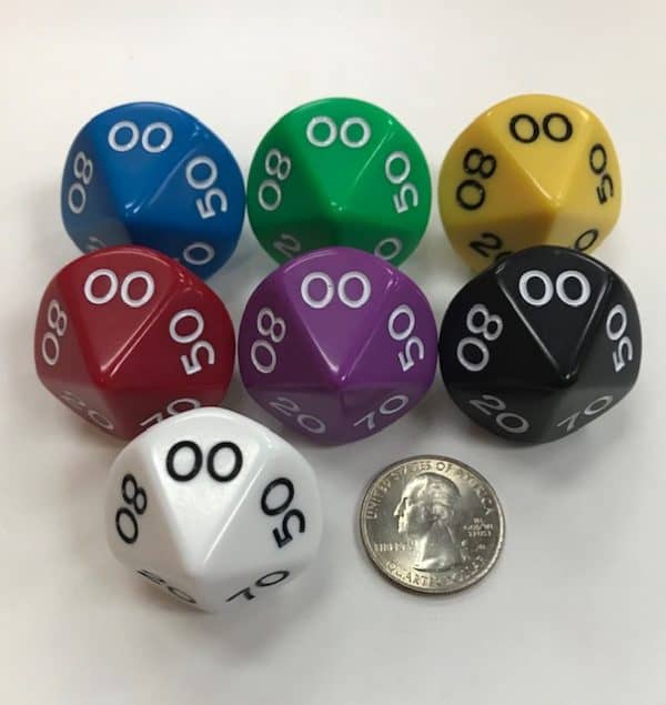 d10 Percentage Jumbo Dice Group Koplow - 10 Sided - DiceEmporium.com