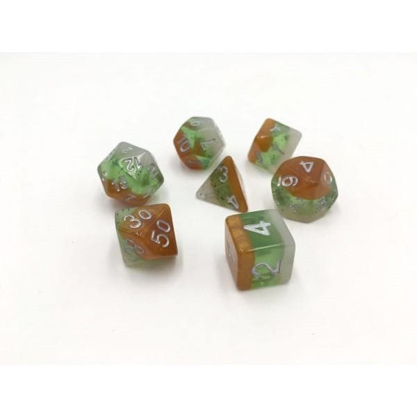 Kiwi Fruit Set of 7 HD Dice - DiceEmporium.com