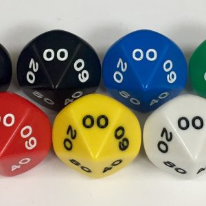 Koplow 10 Sided d00 Opaque dice - available in 7 different colors