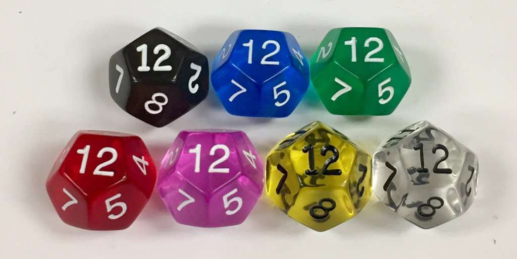 Koplow Games 10-Sided Double Dice Set, 6 per Pack, 3 Packs