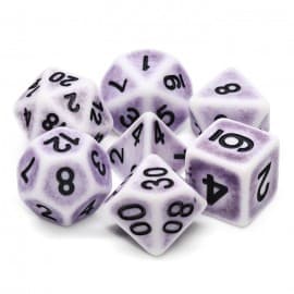 Lavender Ancient 7 Die Set - DiceEmporium.com