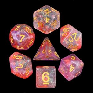 Luminous Ruby Dice Set - DiceEmporium.com