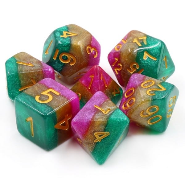 Mardi Gras Dice Set - DiceEmporium