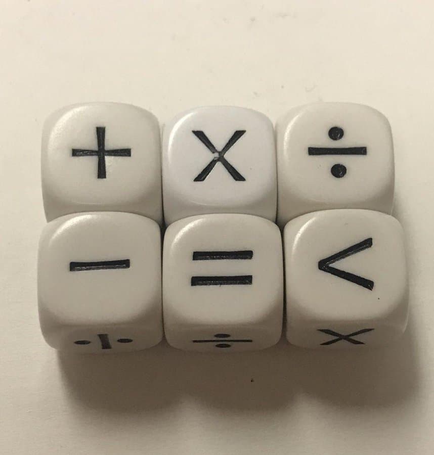 Math Operator Dice 01641 - DiceEmporium.com