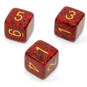 Mercury 6-sided speckled dice - Dice Emporium
