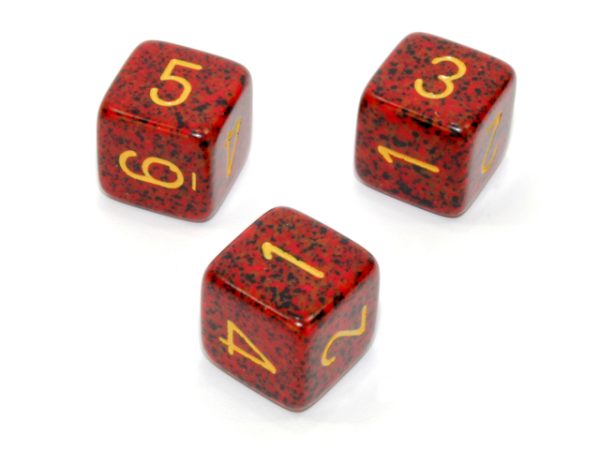 Mercury 6-sided speckled dice - Dice Emporium