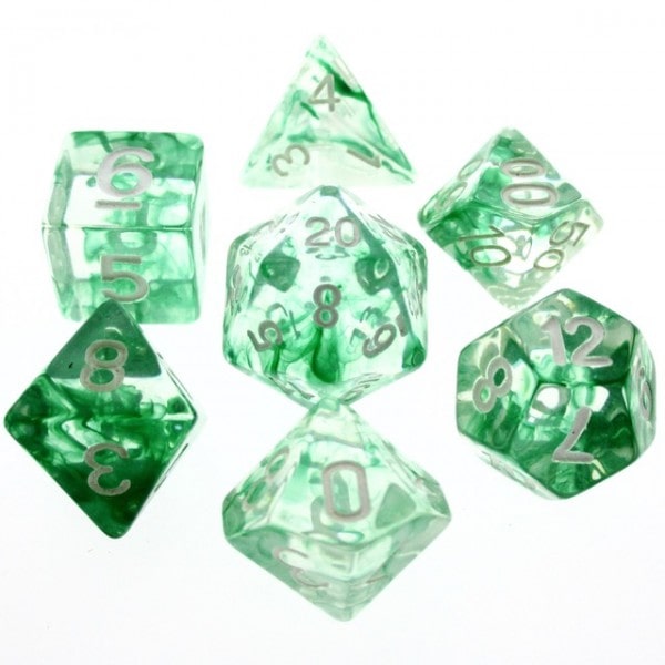 Nebula Green Dice Set - DiceEmporium.com