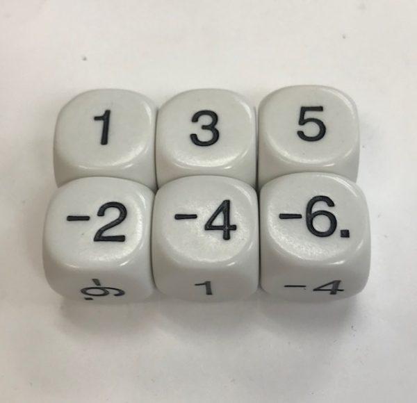 Negative Even Number Dice - DiceEmporium.com