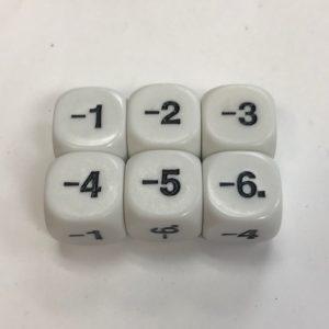 Negative Number Dice - DiceEmporium.com