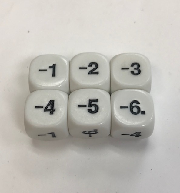 Negative Number Dice - DiceEmporium.com