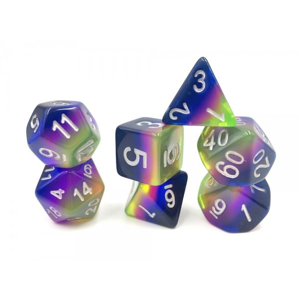 Neon Sunrise Dice Set - DiceEmporium