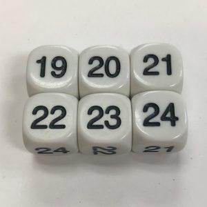 Numbers 19-24 Dice - DiceEmporium.com