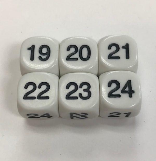 Numbers 19-24 Dice - DiceEmporium.com