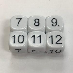 Numbers 7-12 Dice - DiceEmporium.com