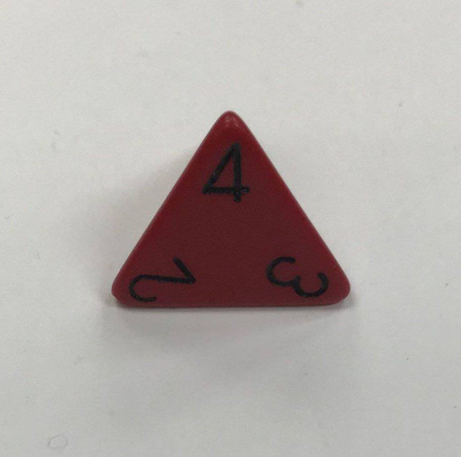 4 Sided Opaque Dice from Chessex
