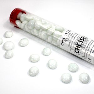 Opaque White Glass Stones - Dice Emporium