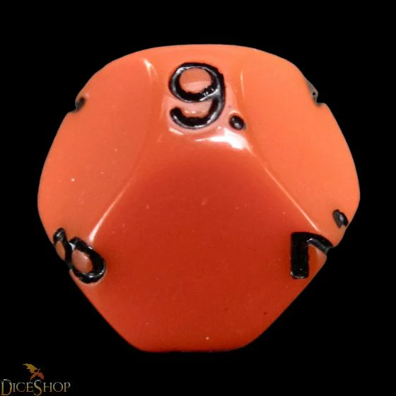 Orange D9 Dice