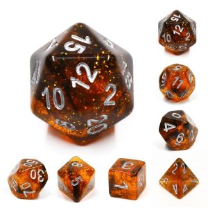 Orange 7 Die Set - DiceEmporium.com