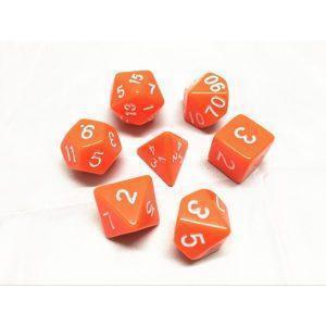 Orange Opaque Dice Set - DiceEmporium.com