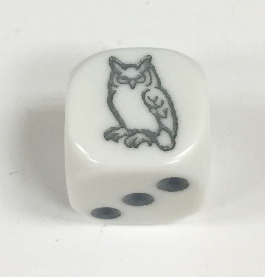 6 Sided Grey Owl Die Product Number 18706