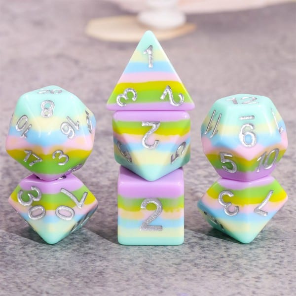 Pastel Rainbow Dice - The Dice Emporium