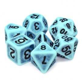 Peacock Ancient 7 Die Set - DiceEmporium.com