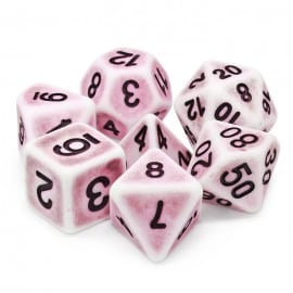 Pink Ancient 7 Die Set - DiceEmporium.com