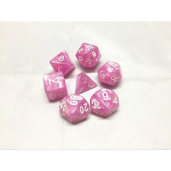 Pink Pearl Dice Set - DiceEmporium.com