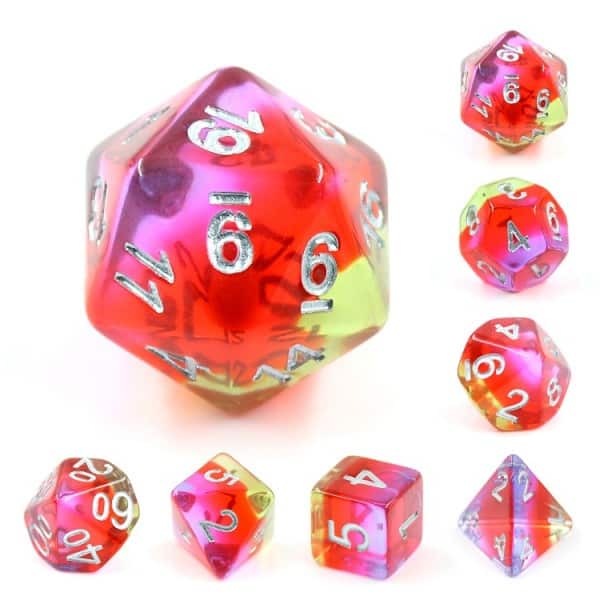 Pomegranate Blossom 7 die set - DiceEmporium.com