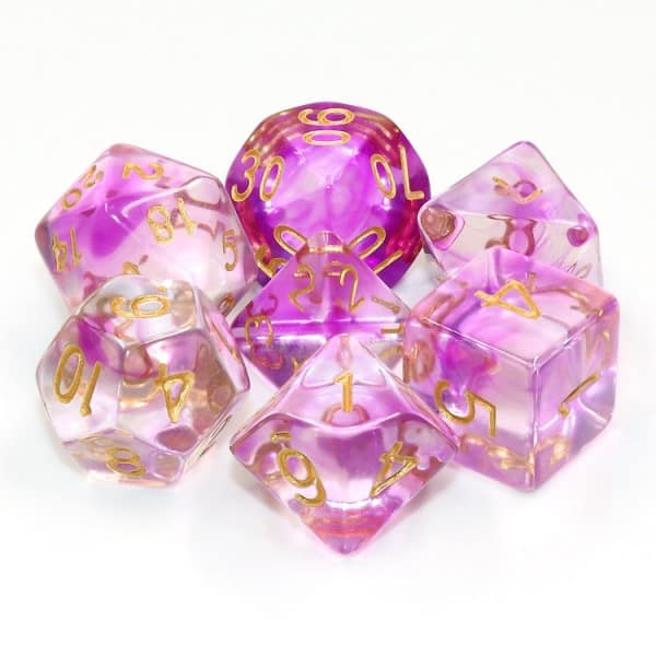 Purple Smoke 7 Die Set - DiceEmporium.com