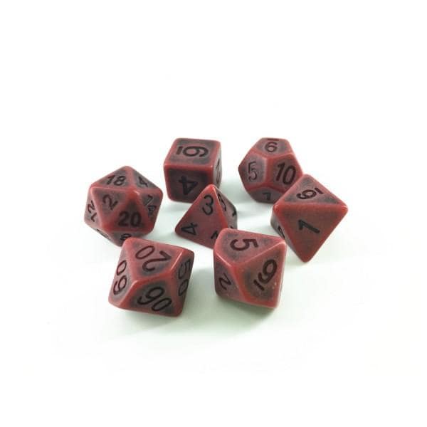 Red Ancient Dice Set - DiceEmporium.com